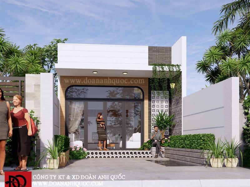 Thiết kế nhà Phan Thiết, Xây nhà trọn gói Phan Thiết, Thi công nhà trọn gói Phan Thiết, Thiết kế Thi công nội thất Phan Thiết Bình Thuận, Công ty Xây dựng Bình Thuận, Thiết kế nhà Bình Thuận, Xây nhà trọn gói Bình Thuận. Thiết kế nhà cấp 4 hiện đại năm 2021 _ MS19